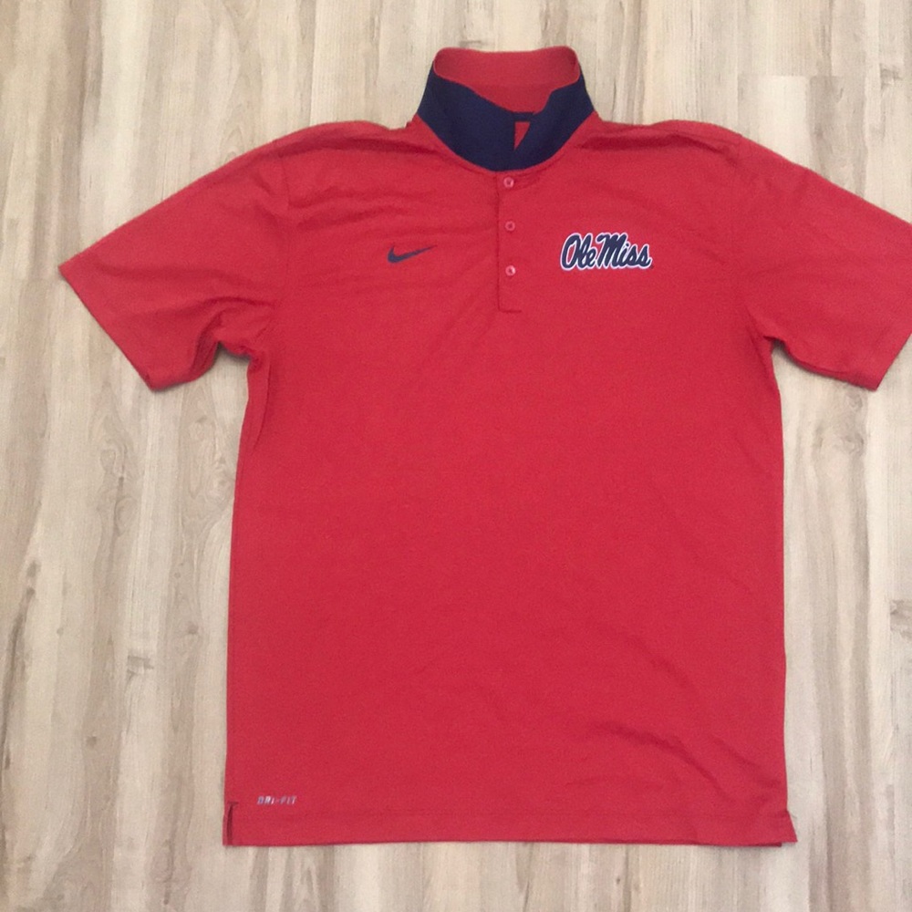 Ole miss men’s Nike dri fit polo